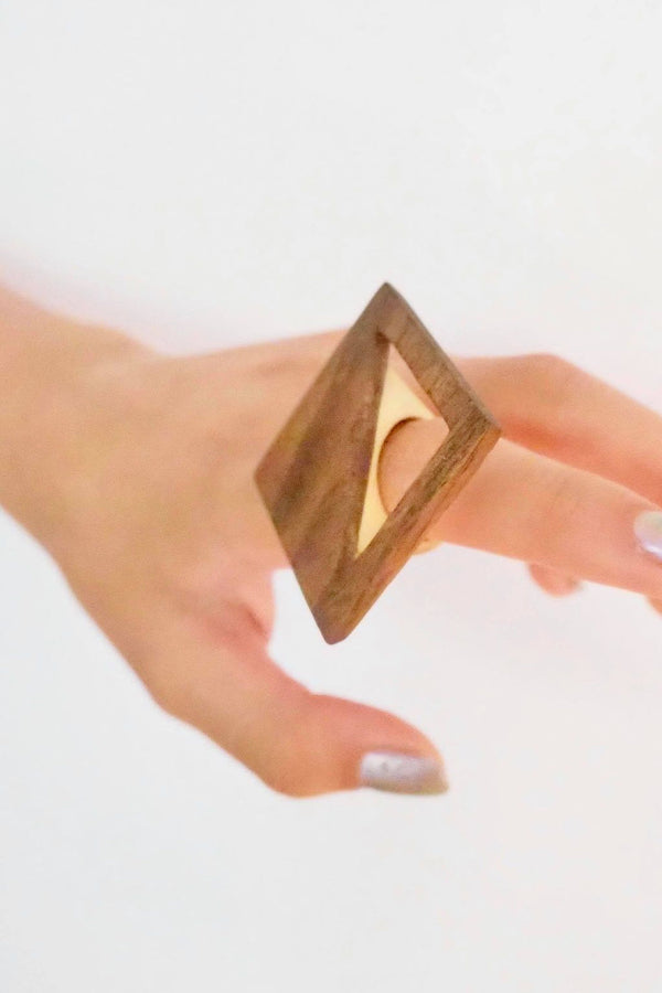 Wooden Cut Out Ring - AleOModa